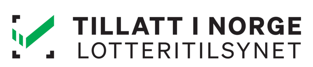 Bilde av Lotteritilsynets merke: Tillat i Norge. Alle spillselskap som har tillatelse til &aring; tilby pengespill p&aring; nett i Norge, skal ha merket p&aring; sine nettsider eller spill-apper.  Spill lovlig, se etter merket.